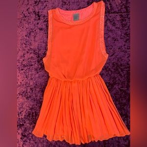 Cute Moon Collection Orange Mini Tank dress